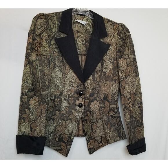 VTG - Pbylicia B Tapestry Tailored Blazer Suit Jacket See Measurements for Size - Picture 1 of 6
